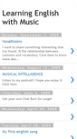 Mobile Screenshot of learningenglishwithmusic.blogspot.com