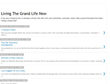 Tablet Screenshot of livingthegrandlifenow.blogspot.com