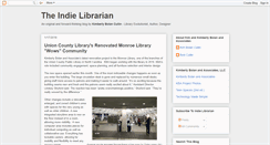 Desktop Screenshot of indielibrarian.blogspot.com