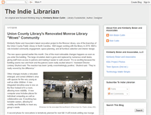 Tablet Screenshot of indielibrarian.blogspot.com