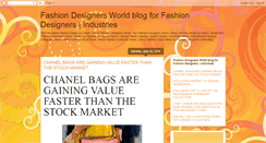 Desktop Screenshot of fashion-designers-world.blogspot.com