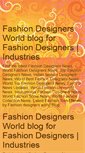 Mobile Screenshot of fashion-designers-world.blogspot.com