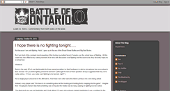 Desktop Screenshot of battleofontario.blogspot.com