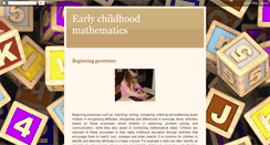 Desktop Screenshot of ellie-earlychildhoodmathematics.blogspot.com