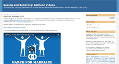 Desktop Screenshot of catholic-video.blogspot.com