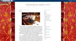 Desktop Screenshot of frederickfamilyfun.blogspot.com