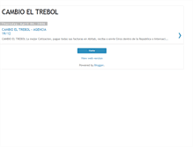 Tablet Screenshot of cambioeltrebol.blogspot.com