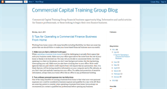 Desktop Screenshot of commercialcapitalfinancetraining.blogspot.com