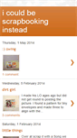 Mobile Screenshot of icouldbescrapbookinginstead.blogspot.com