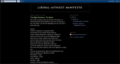 Desktop Screenshot of liberal-aithiestmanifesto.blogspot.com