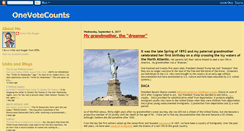 Desktop Screenshot of onevotecounts.blogspot.com