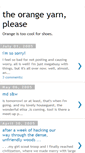 Mobile Screenshot of orangeyarnplease.blogspot.com