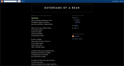 Desktop Screenshot of daydreamsofabean.blogspot.com