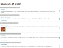 Tablet Screenshot of daydreamsofabean.blogspot.com