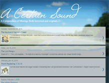 Tablet Screenshot of acertainsound.blogspot.com