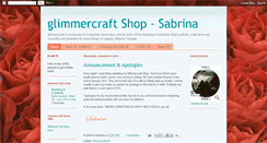 Desktop Screenshot of glimmercraft-sabrina.blogspot.com