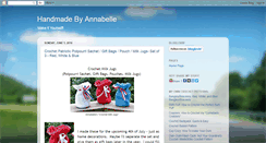 Desktop Screenshot of handmadebyannabelle.blogspot.com