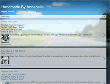 Tablet Screenshot of handmadebyannabelle.blogspot.com