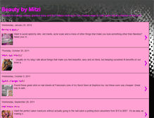 Tablet Screenshot of beautybymitzi.blogspot.com