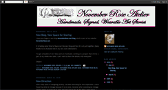 Desktop Screenshot of novemberroseatelier.blogspot.com