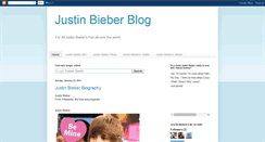 Desktop Screenshot of justinbieber011.blogspot.com