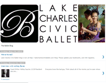 Tablet Screenshot of lakecharlescivicballet.blogspot.com