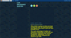 Desktop Screenshot of carinsurancesquotes.blogspot.com
