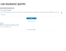 Tablet Screenshot of carinsurancesquotes.blogspot.com