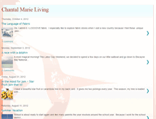 Tablet Screenshot of chantalmarieliving.blogspot.com