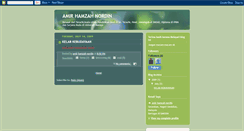 Desktop Screenshot of amirhamzahnordin.blogspot.com