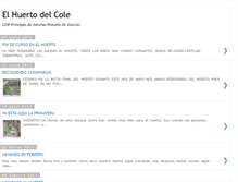 Tablet Screenshot of elhuertodelcole.blogspot.com