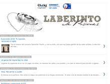 Tablet Screenshot of laberintodepasiones.blogspot.com