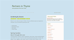 Desktop Screenshot of partners-in-thyme.blogspot.com