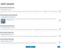 Tablet Screenshot of joelslessons.blogspot.com