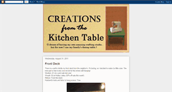 Desktop Screenshot of creationsfromthekitchentable.blogspot.com