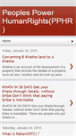 Mobile Screenshot of peoplespowerhumanrights.blogspot.com