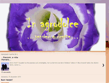 Tablet Screenshot of inagrodolce.blogspot.com