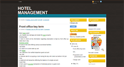 Desktop Screenshot of hotelmanagementstudy.blogspot.com