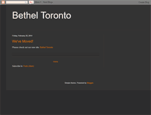 Tablet Screenshot of betheltoronto.blogspot.com