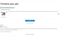 Tablet Screenshot of frontline-plus-sale.blogspot.com