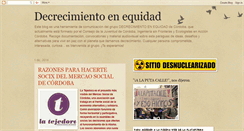 Desktop Screenshot of decrecimientocordoba.blogspot.com