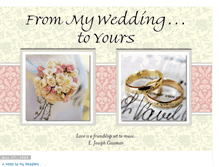 Tablet Screenshot of frommyweddingtoyours.blogspot.com