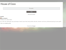 Tablet Screenshot of houseofcoco.blogspot.com