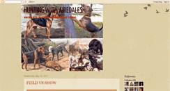 Desktop Screenshot of huntingwithairedales.blogspot.com
