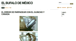 Desktop Screenshot of elbufalodemexico.blogspot.com