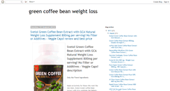 Desktop Screenshot of greencoffeebeanweightlossreview.blogspot.com