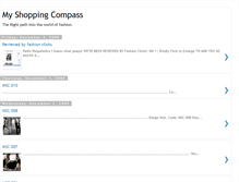 Tablet Screenshot of myshoppingcompass.blogspot.com
