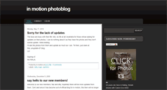 Desktop Screenshot of inmotionphotography.blogspot.com