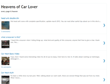 Tablet Screenshot of car-heavens.blogspot.com