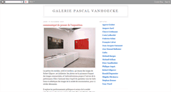 Desktop Screenshot of galeriepascalvanhoecke.blogspot.com